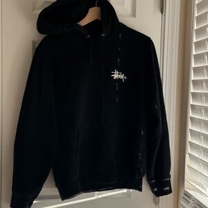 stussy black hoodie women’s s